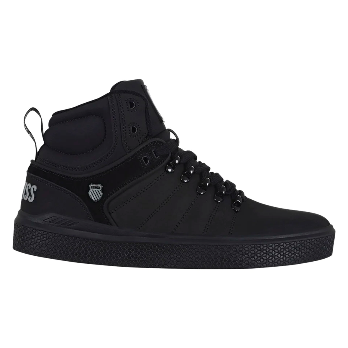 TENIS K-SWISS KING PARA CABALLERO COLOR NEGRO MONOCROMO
