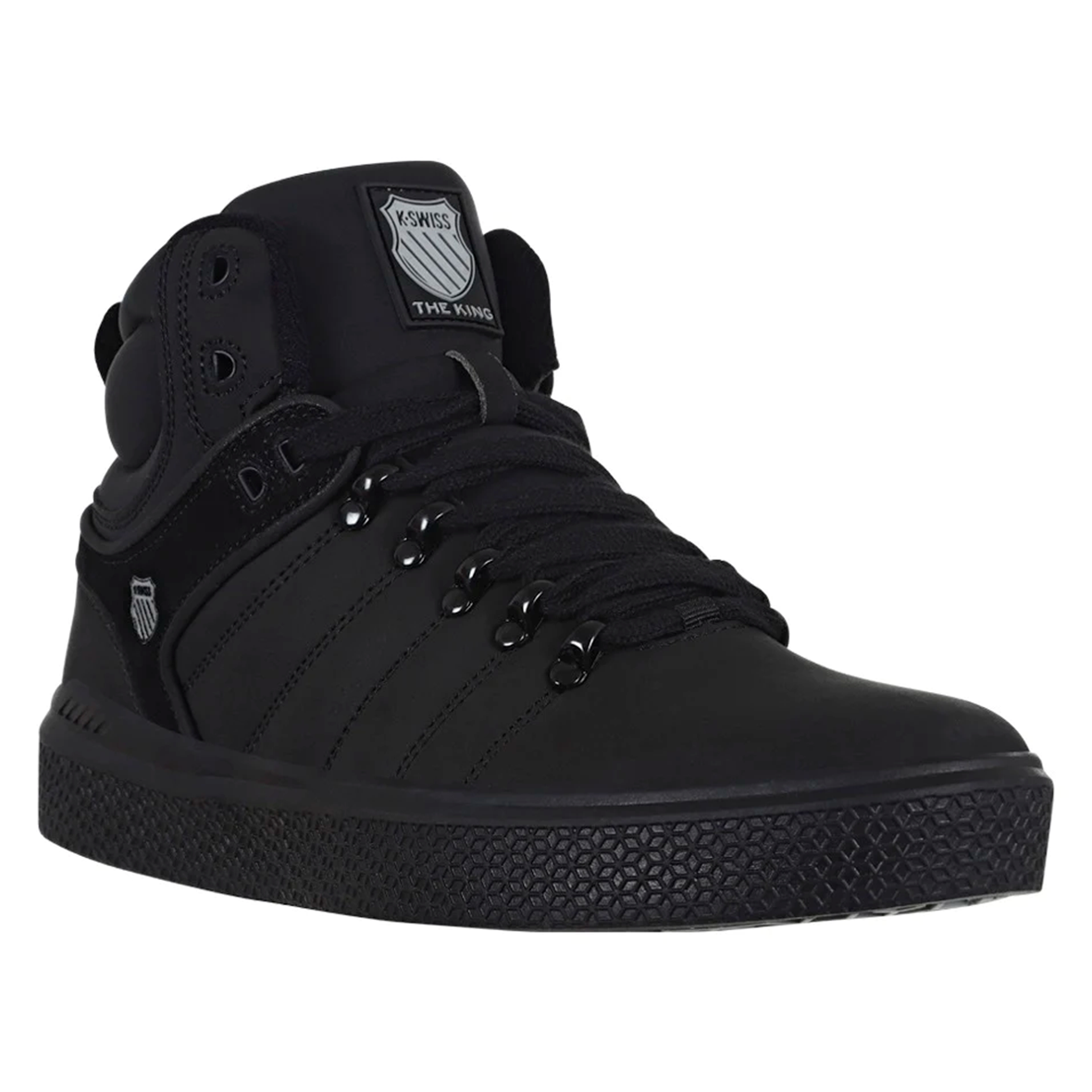 TENIS K-SWISS KING PARA CABALLERO COLOR NEGRO MONOCROMO
