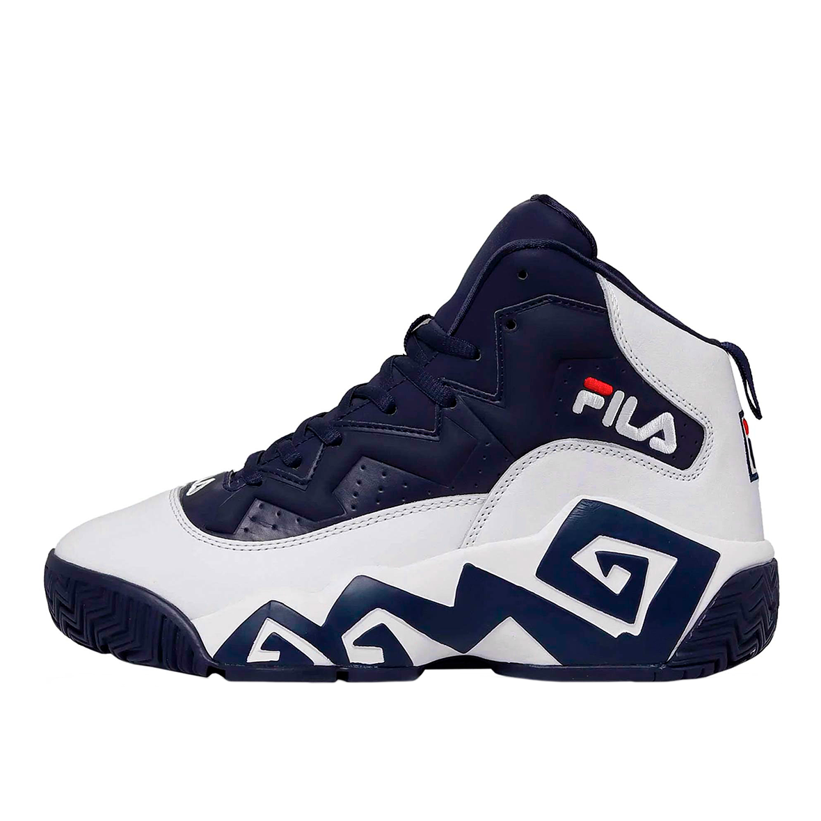 TENIS FILA MB PARA CABALLERO COLOR BLANCO MARINO ICONS STORE mx