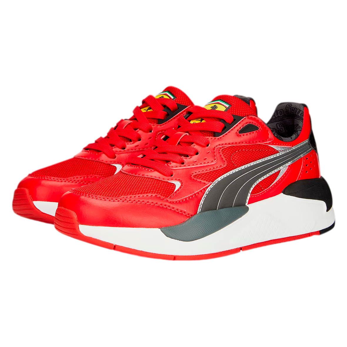 TENIS PUMA MOTORSPORT FERRARI X-RAY JUVENIL COLOR ROJO NEGRO