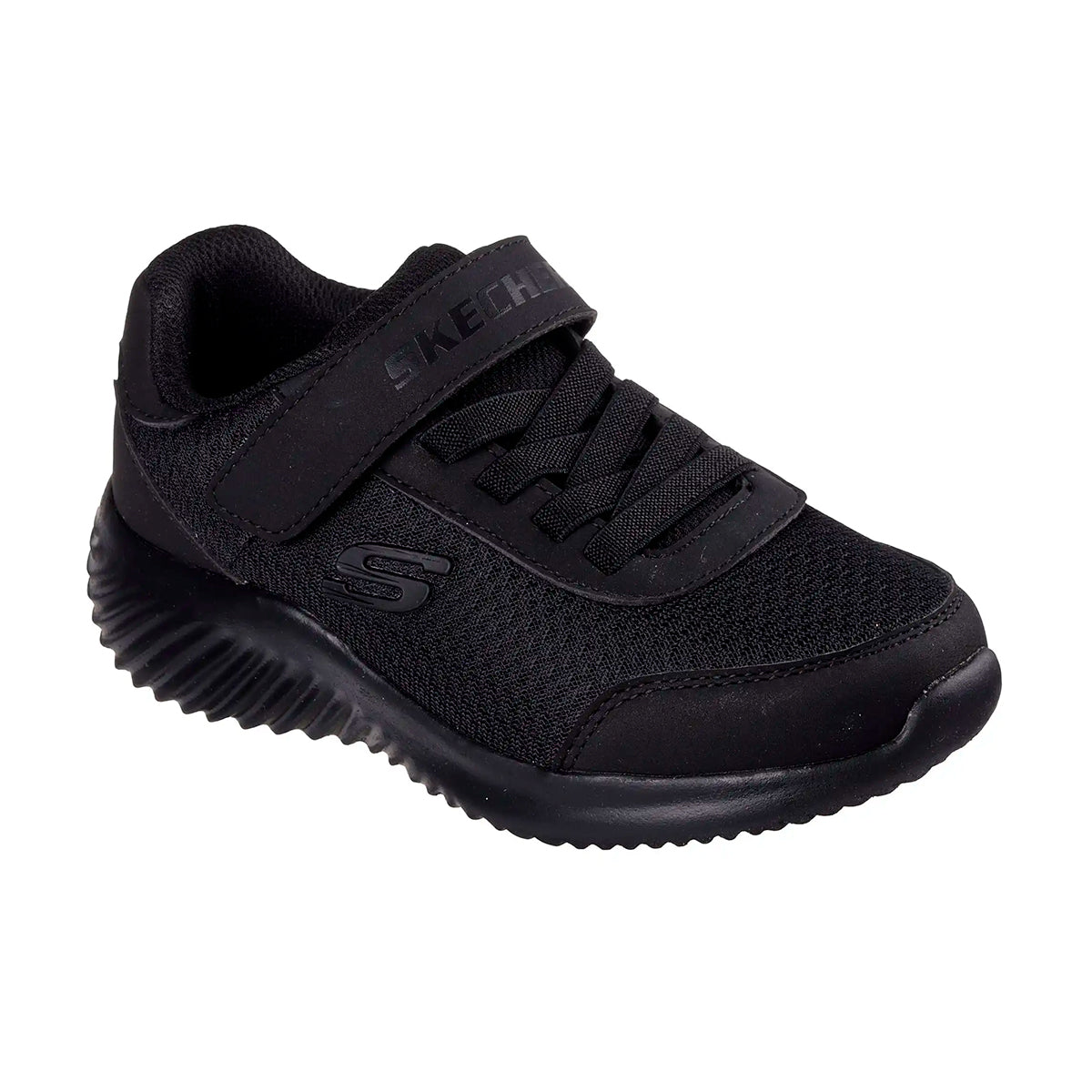 TENIS SKECHERS BOUNDES TREKZIK PARA NIÑO COLOR NEGRO