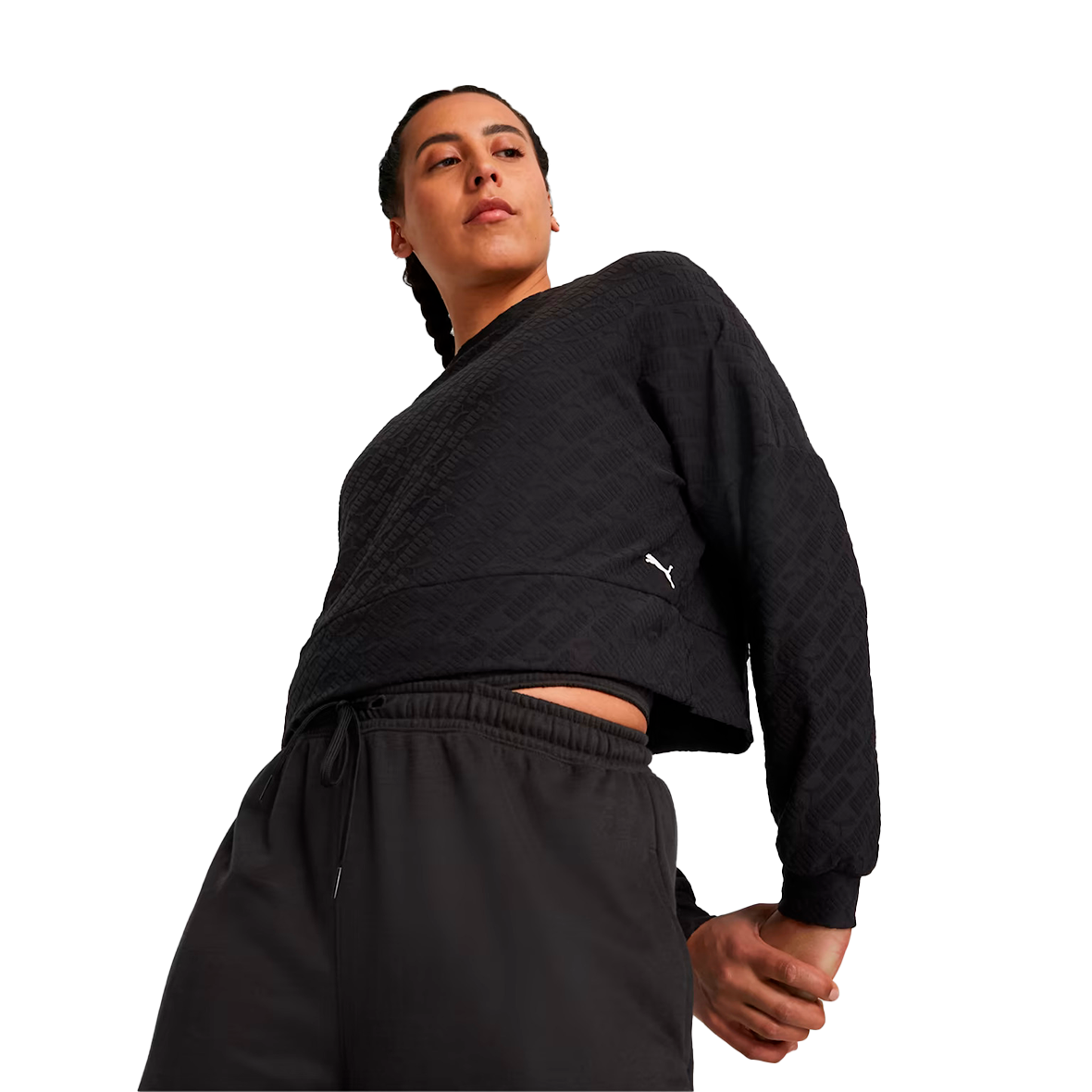 SUDADERA PUMA FIT PARA DAMA COLOR NEGRO