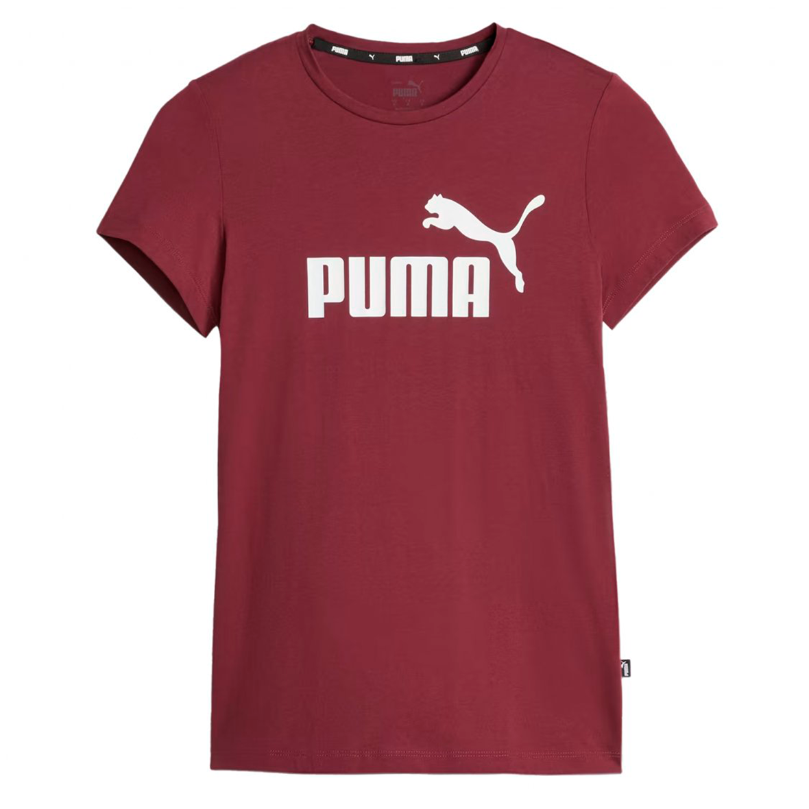 PLAYERA PUMA ESSENTIALS PARA DAMA COLOR VINO ICONS STORE mx