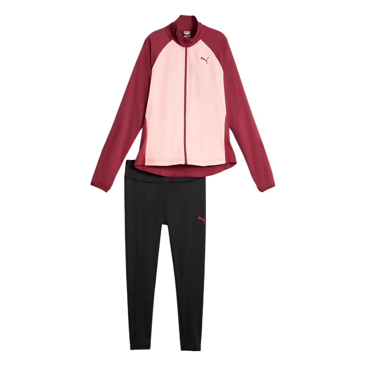 CONJUNTO PUMA ACTIVE PARA DAMA COLOR ROSA VINO