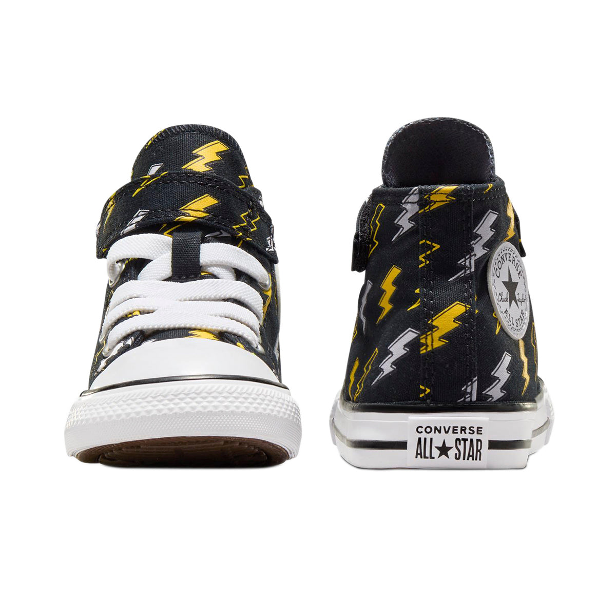 TENIS CONVERSE CHUCK TAYLOR ALL STAR 1V HI INFANTIL COLOR NEGRO AMARILLO