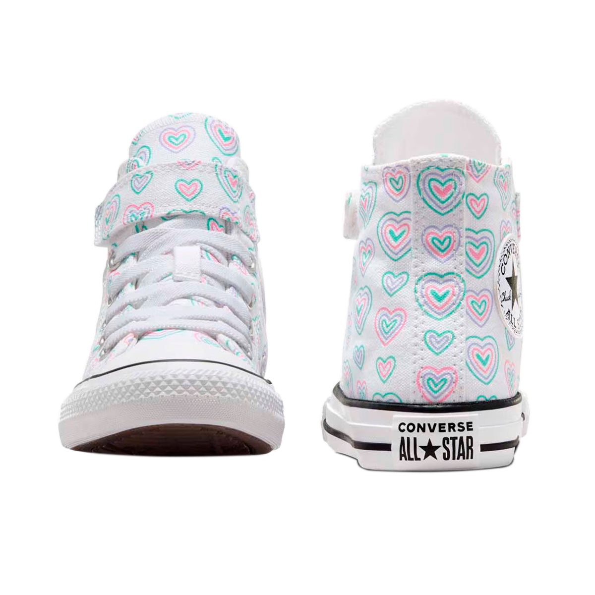 TENIS CONVERSE CHUCK TAYLOR 1V HI INFANTIL COLOR BLANCO FIUSHA VERDE