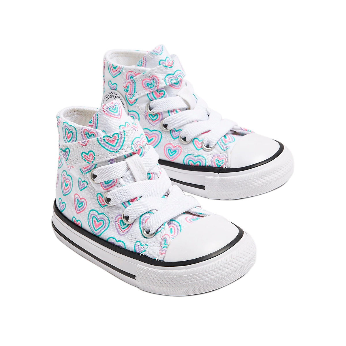 TENIS CONVERSE CHUCK TAYLOR 1V HI INFANTIL COLOR BLANCO FIUSHA VERDE