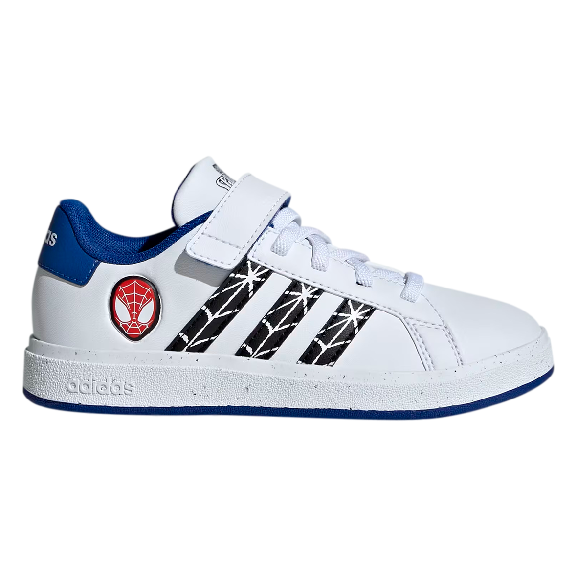 TENIS ADIDAS GRAND COURT SPIDERMAN PARA NIÑO COLOR BLANCO