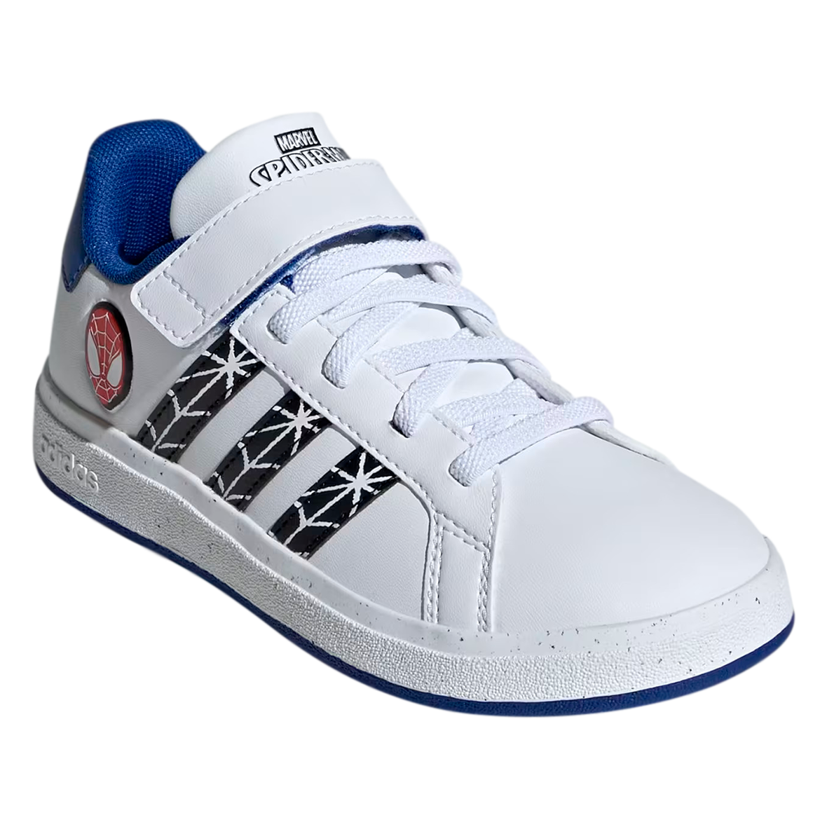 TENIS ADIDAS GRAND COURT SPIDERMAN PARA NIÑO COLOR BLANCO