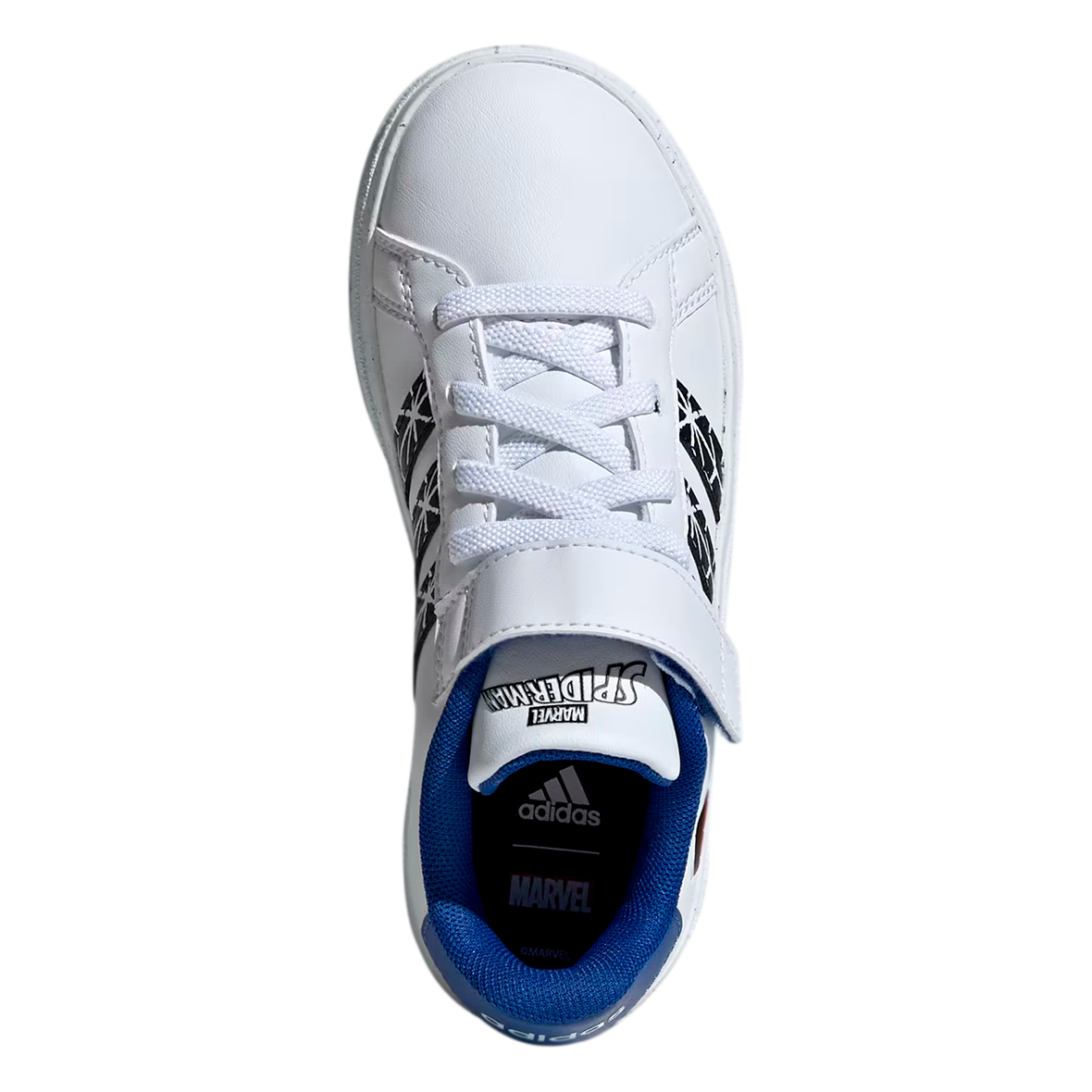 TENIS ADIDAS GRAND COURT SPIDERMAN PARA NIÑO COLOR BLANCO