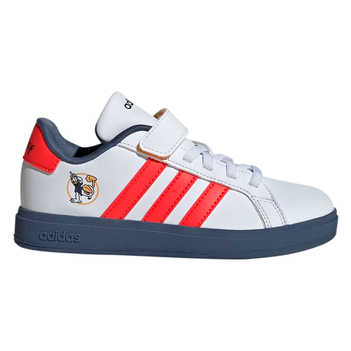 TENIS ADIDAS GRAND COURT DISNEY PARA NIÑO COLOR BLANCO