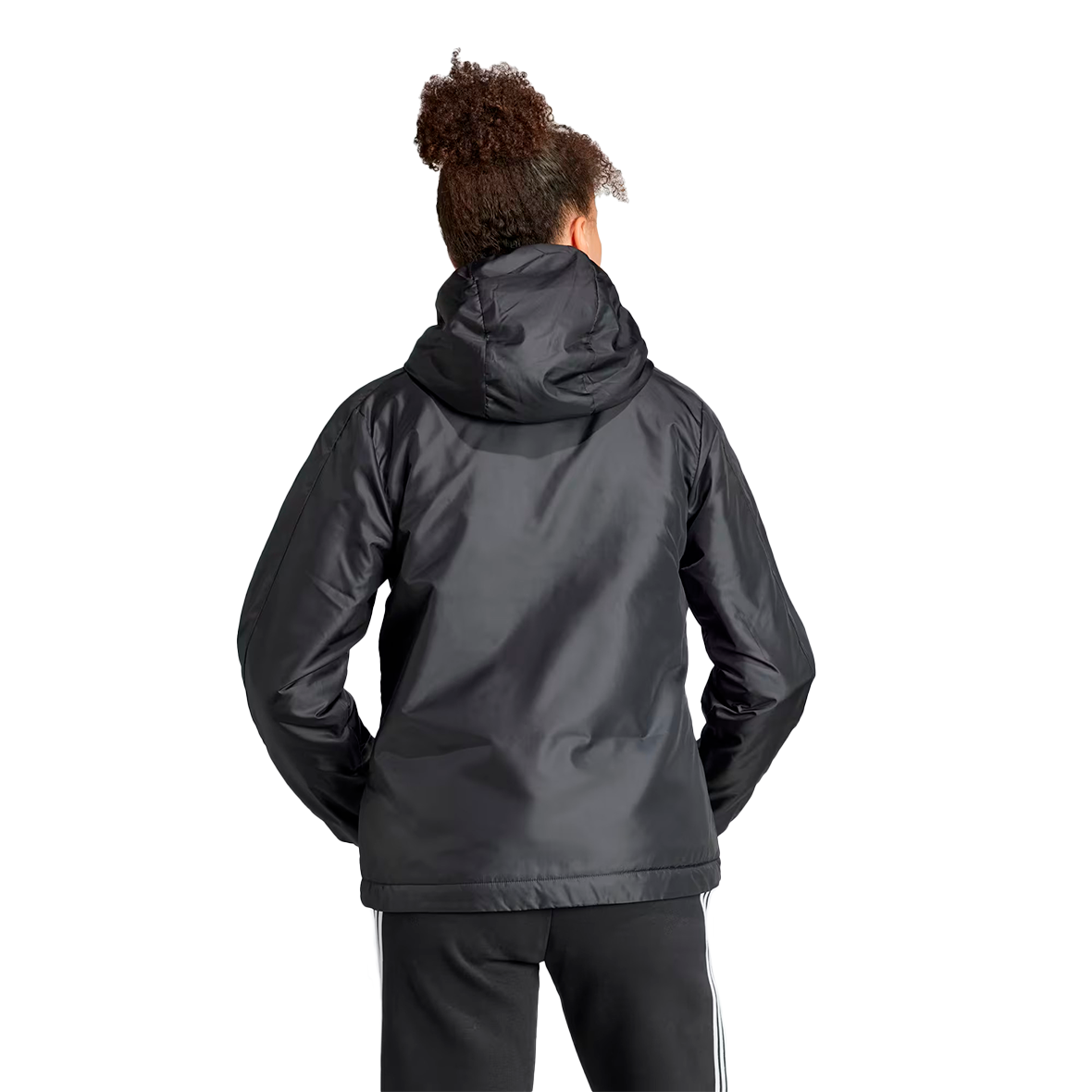 CHAMARRA ADIDAS ESSENTIALS PARA DAMA COLOR NEGRO BLANCO