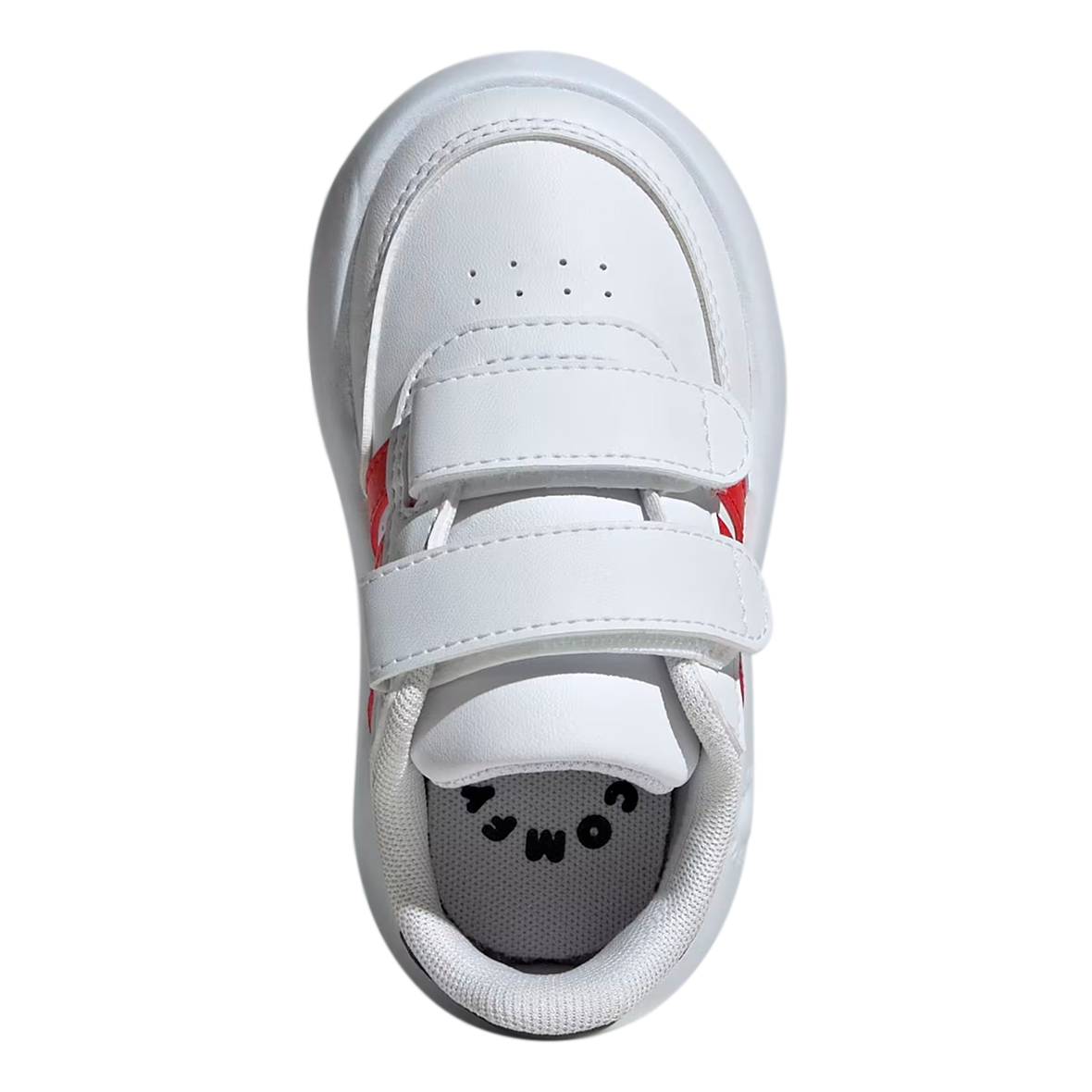 TENIS ADIDAS BREAKNET INFANTIL COLOR BLANCO GRIS ROJO