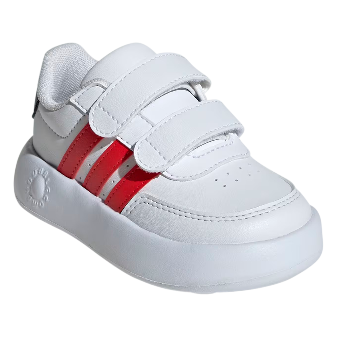 TENIS ADIDAS BREAKNET INFANTIL COLOR BLANCO GRIS ROJO