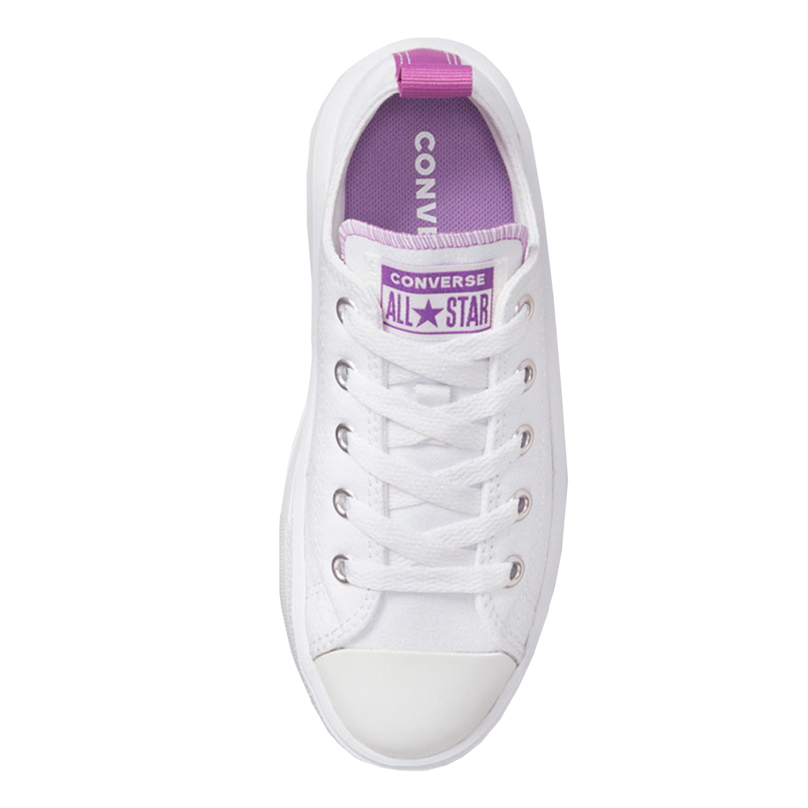 TENIS CONVERSE MOVE OX PARA NIÑA COLOR BLANCO LILA