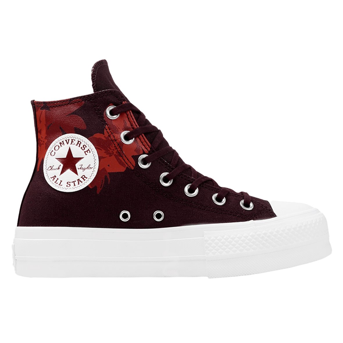 Converse color vino mujer precio deals