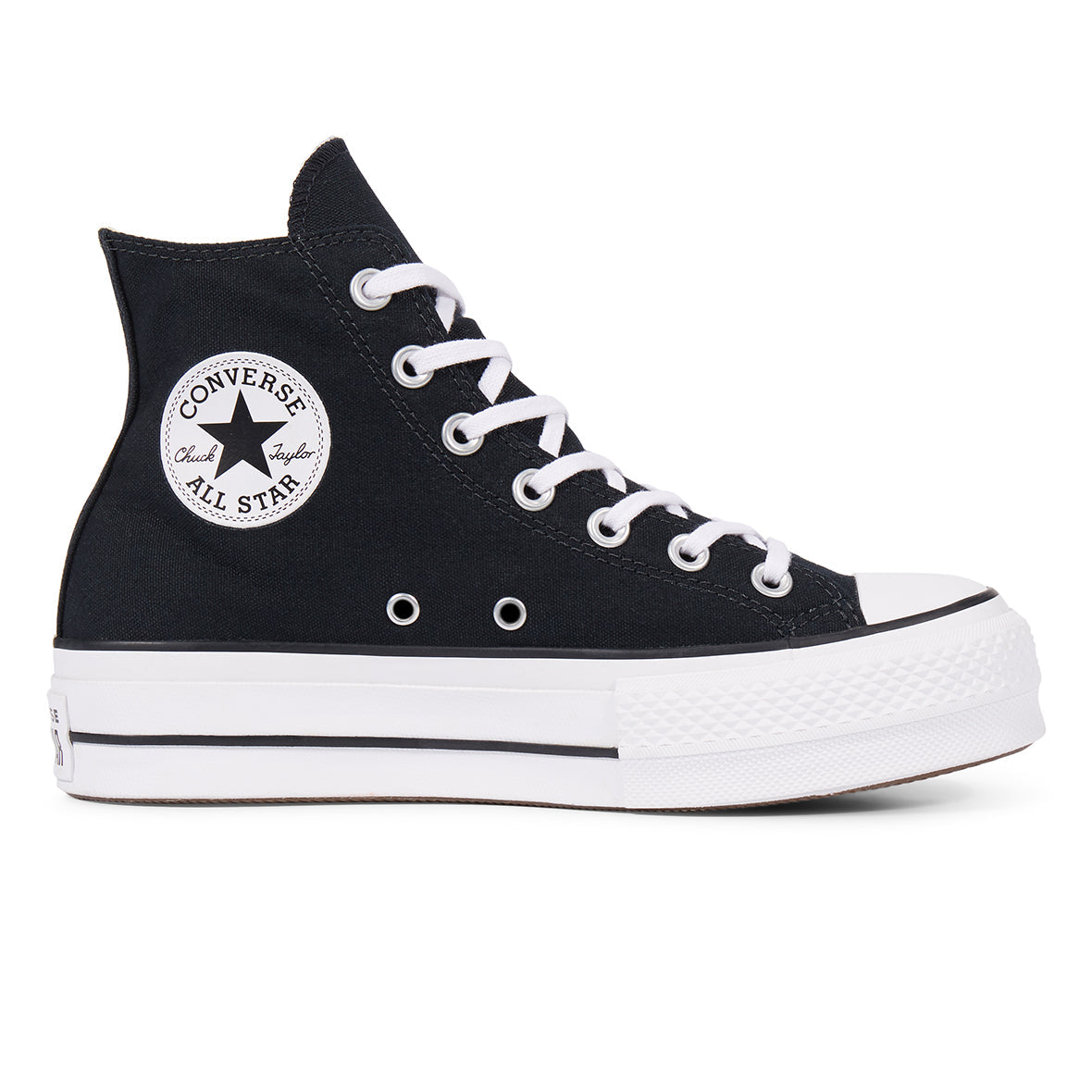TENIS CONVERSE ALL STAR PARA DAMA DE PLATAFORMA NEGRO