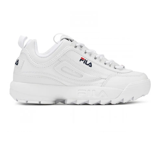 FILA DISRUPTOR II PREMIUM PARA DAMA BLANCO MARINO