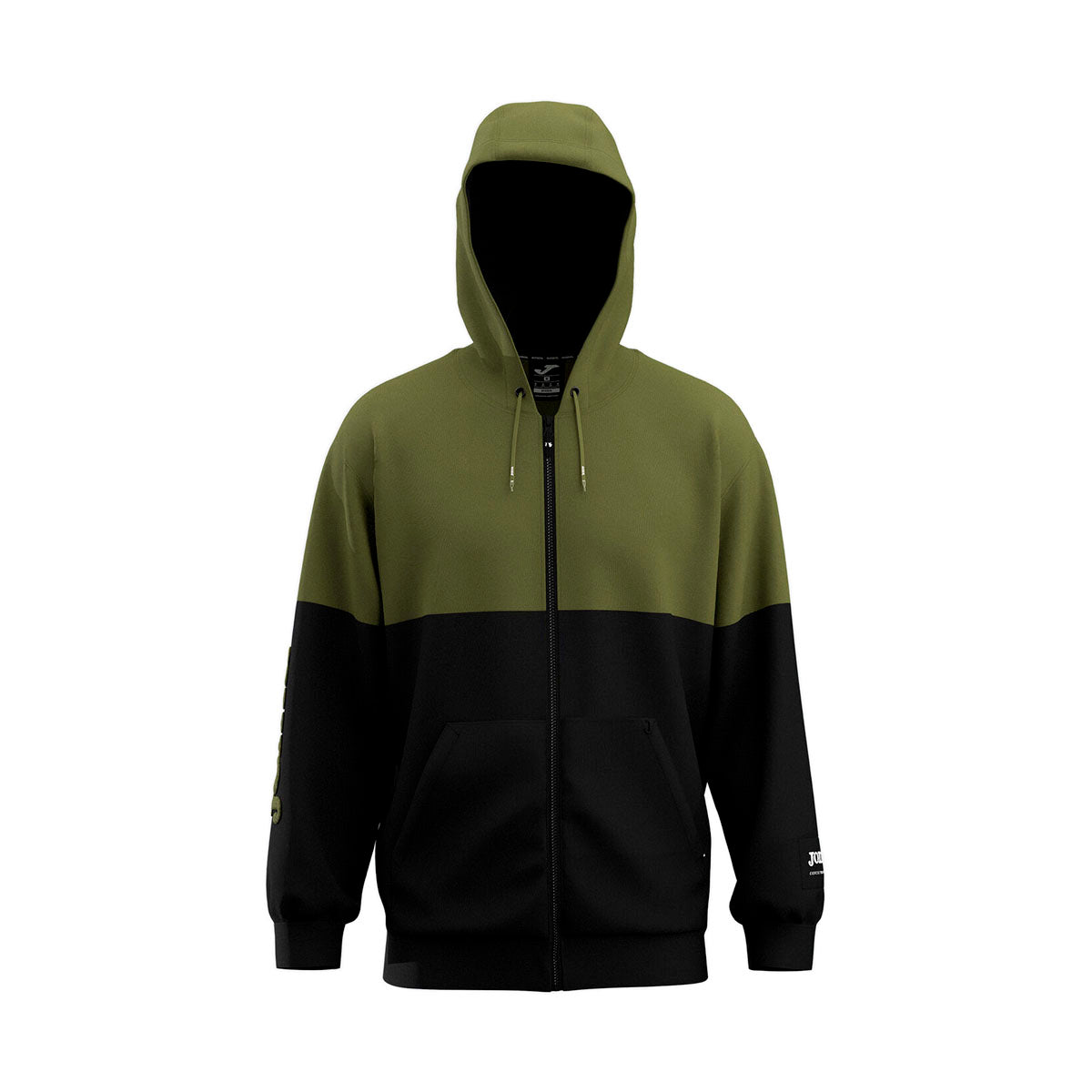 SUDADERA JOMA URBAN STREET PARA CABALLERO COLOR OLIVO NEGRO