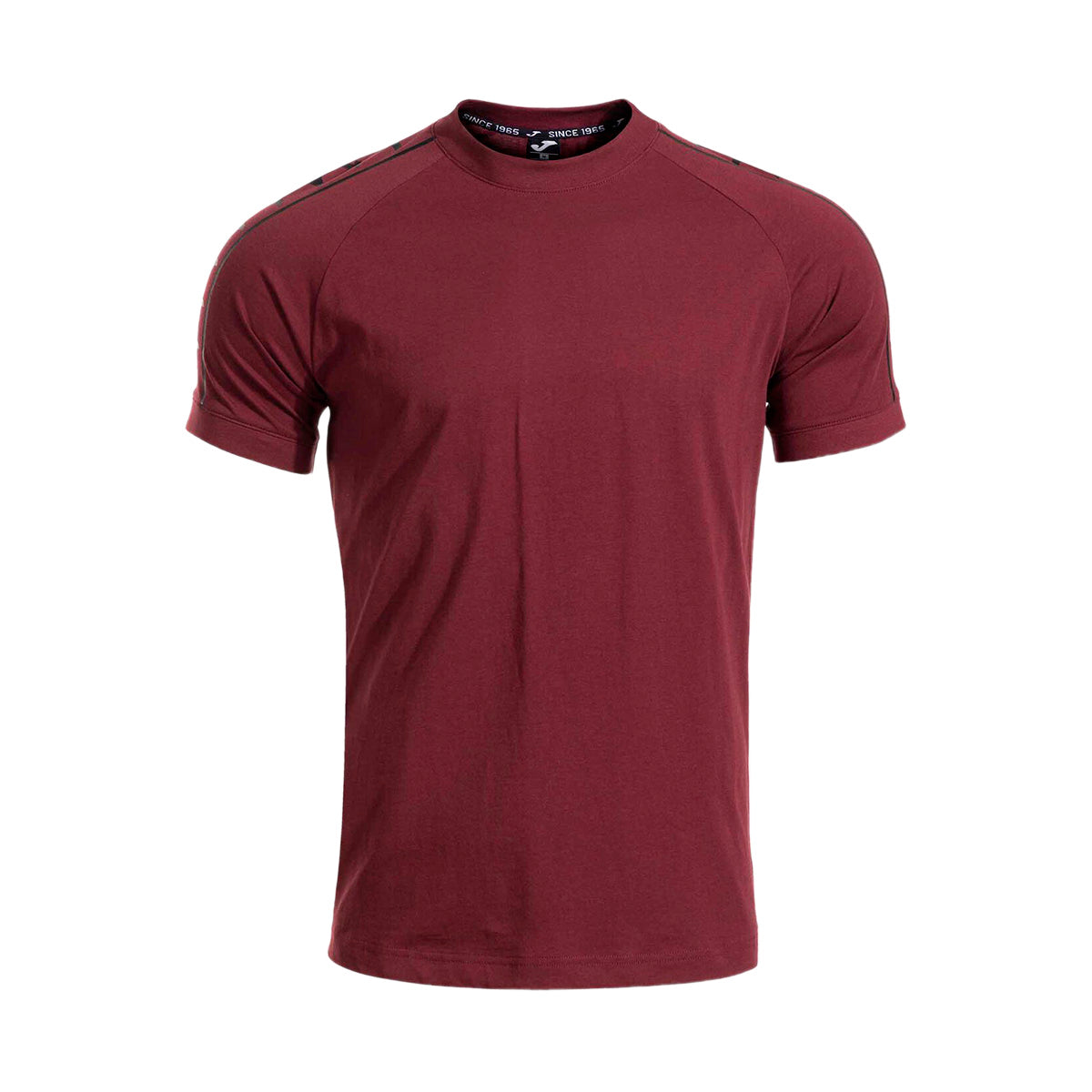 PLAYERA JOMA ICONO STREET JUVENIL COLOR VINO NEGRO