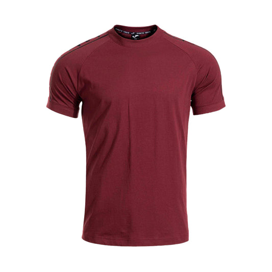 PLAYERA JOMA ICONO STREET JUVENIL COLOR VINO NEGRO