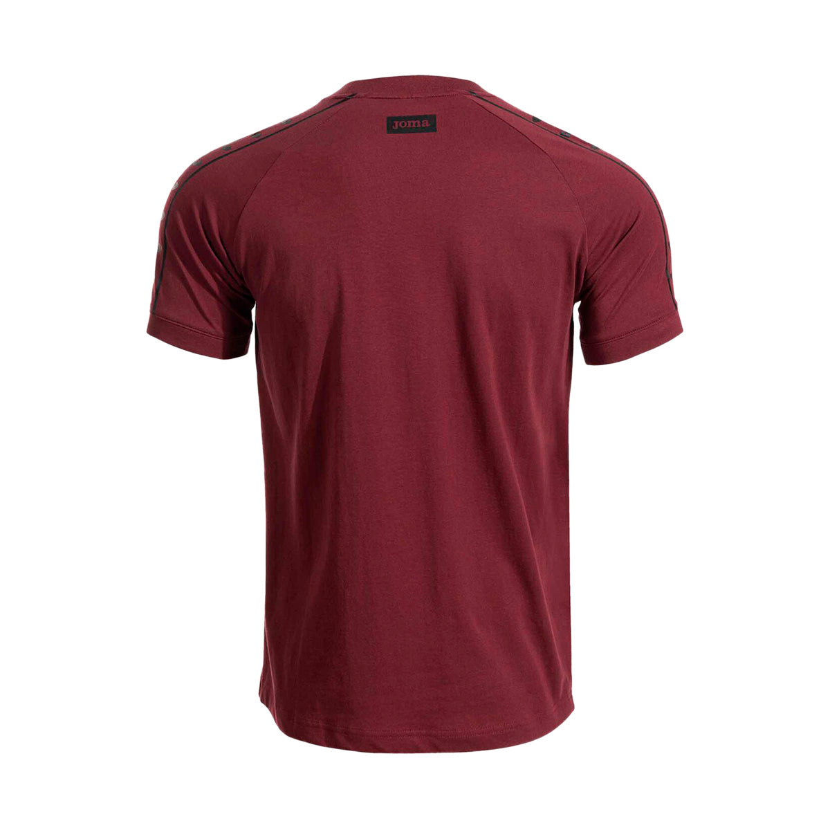 PLAYERA JOMA ICONO STREET JUVENIL COLOR VINO NEGRO