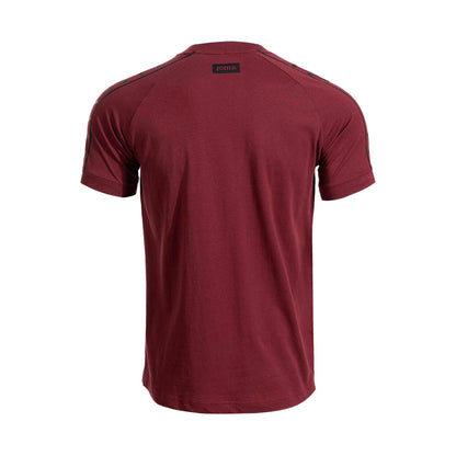 PLAYERA JOMA ICONO STREET JUVENIL COLOR VINO NEGRO