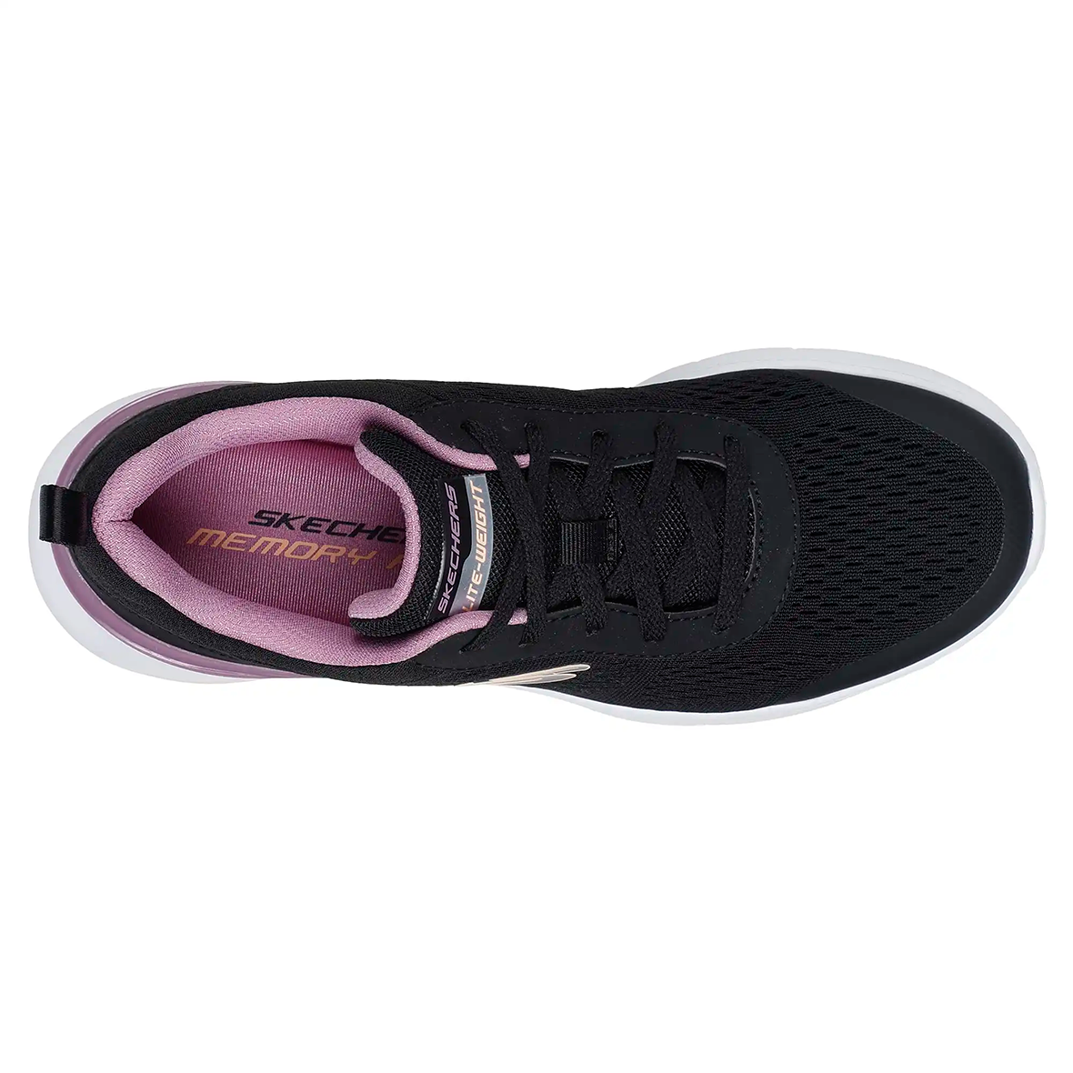 TENIS SKECHERS DYNAMIGHT 2.0 PARA DAMA COLOR NEGRO