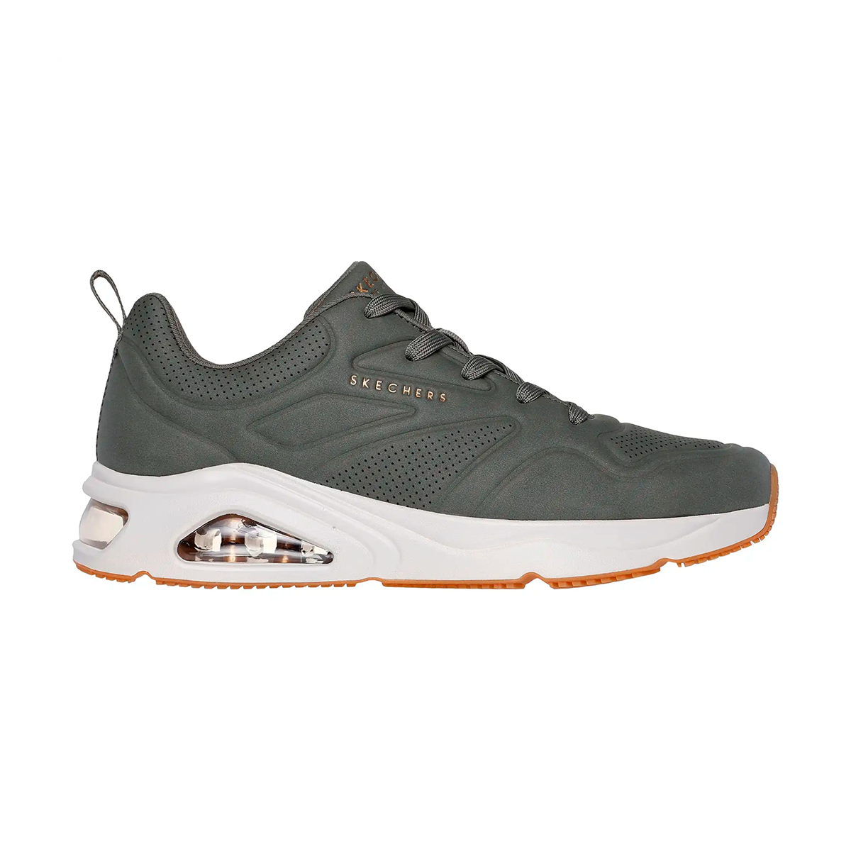 TENIS SKECHERS TRES-AIR UNO PARA CABALLERO COLOR OLIVO