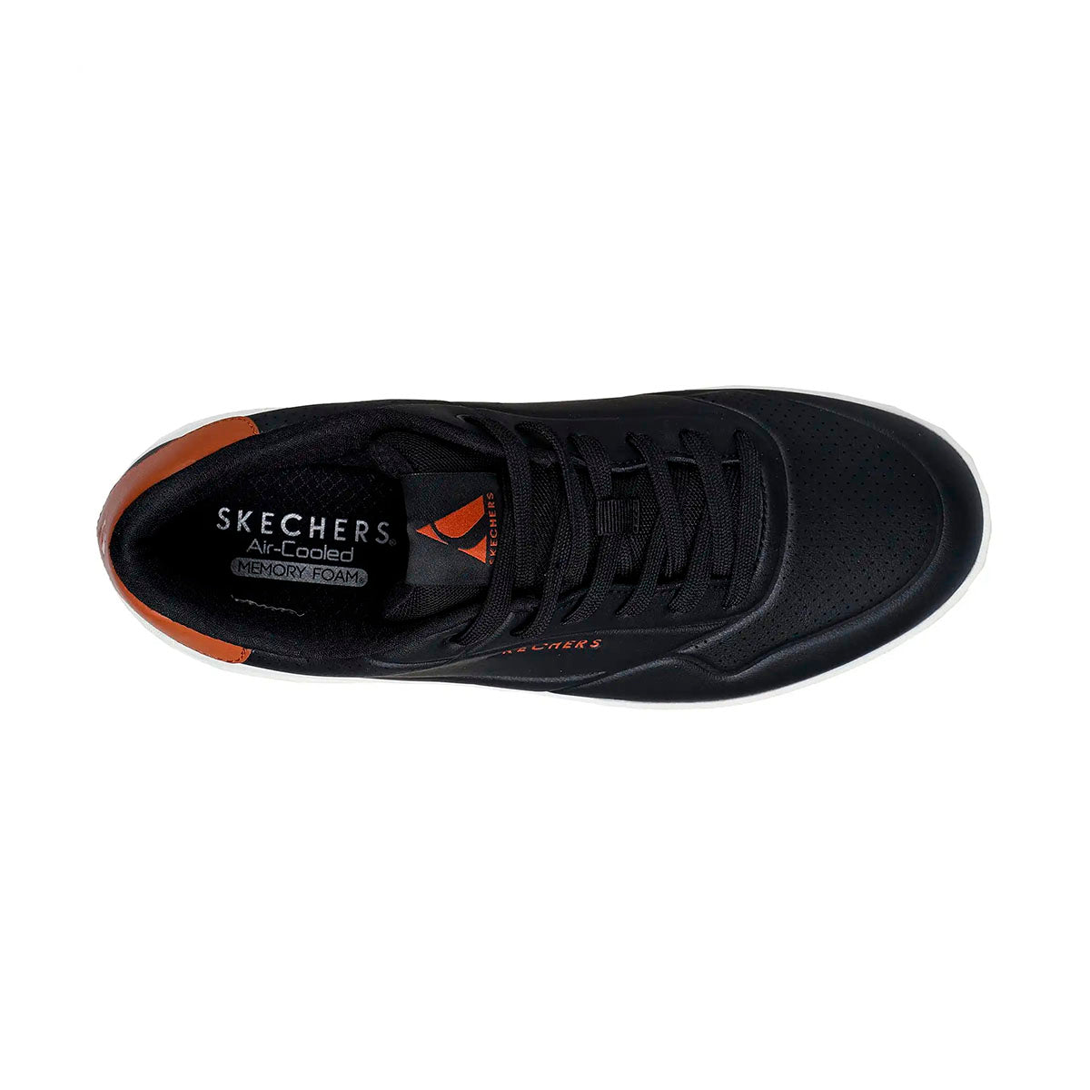 TENIS SKECHERS UNO COURT PARA CABALLERO COLOR NEGRO CAFE