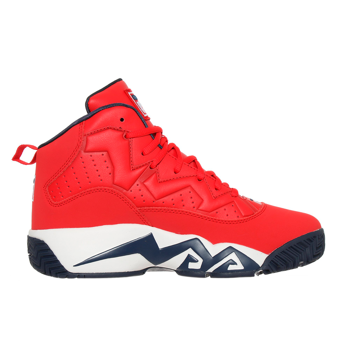 Tenis fila rojo con discount blanco