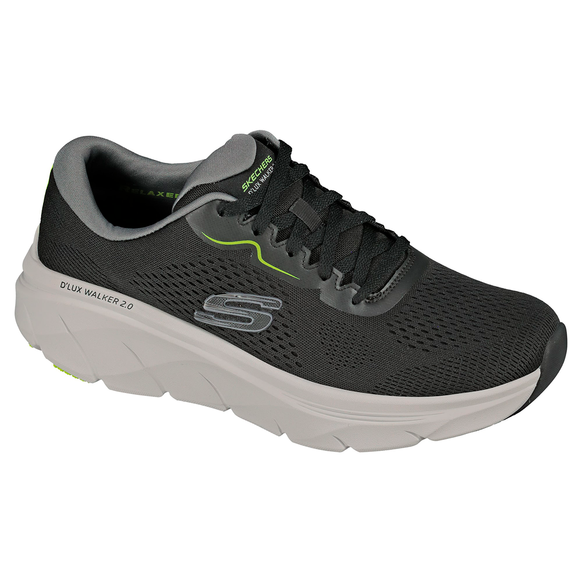 TENIS SKECHERS D´LUX WALKER 2.0 PARA CABALLERO COLOR NEGRO