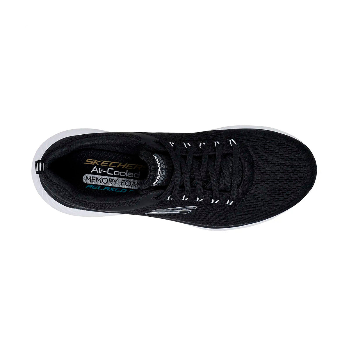 TENIS SKECHERS EDGERIDE CONTENTION PARA CABALLERO COLOR NEGRO BLANCO