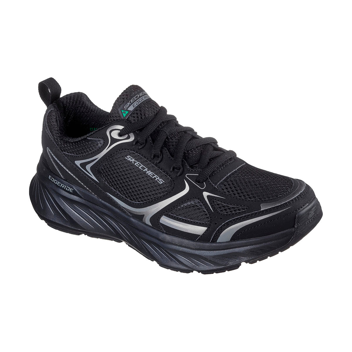 TENIS SKECHERS EDGERIDE-EXODIS PARA CABALLERO COLOR NEGRO MONOCROMO