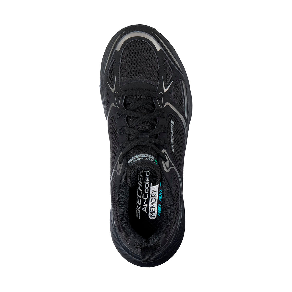 TENIS SKECHERS EDGERIDE-EXODIS PARA CABALLERO COLOR NEGRO MONOCROMO