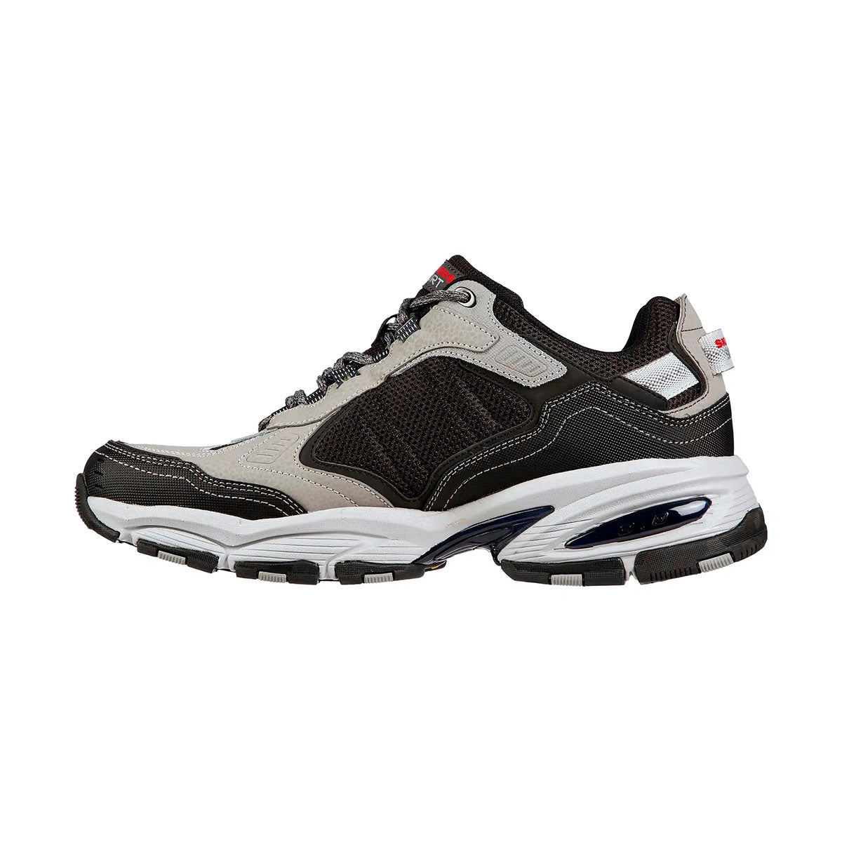 TENIS SKECHERS VIGOR 3.0 PARA CABALLERO COLOR GRIS NEGRO