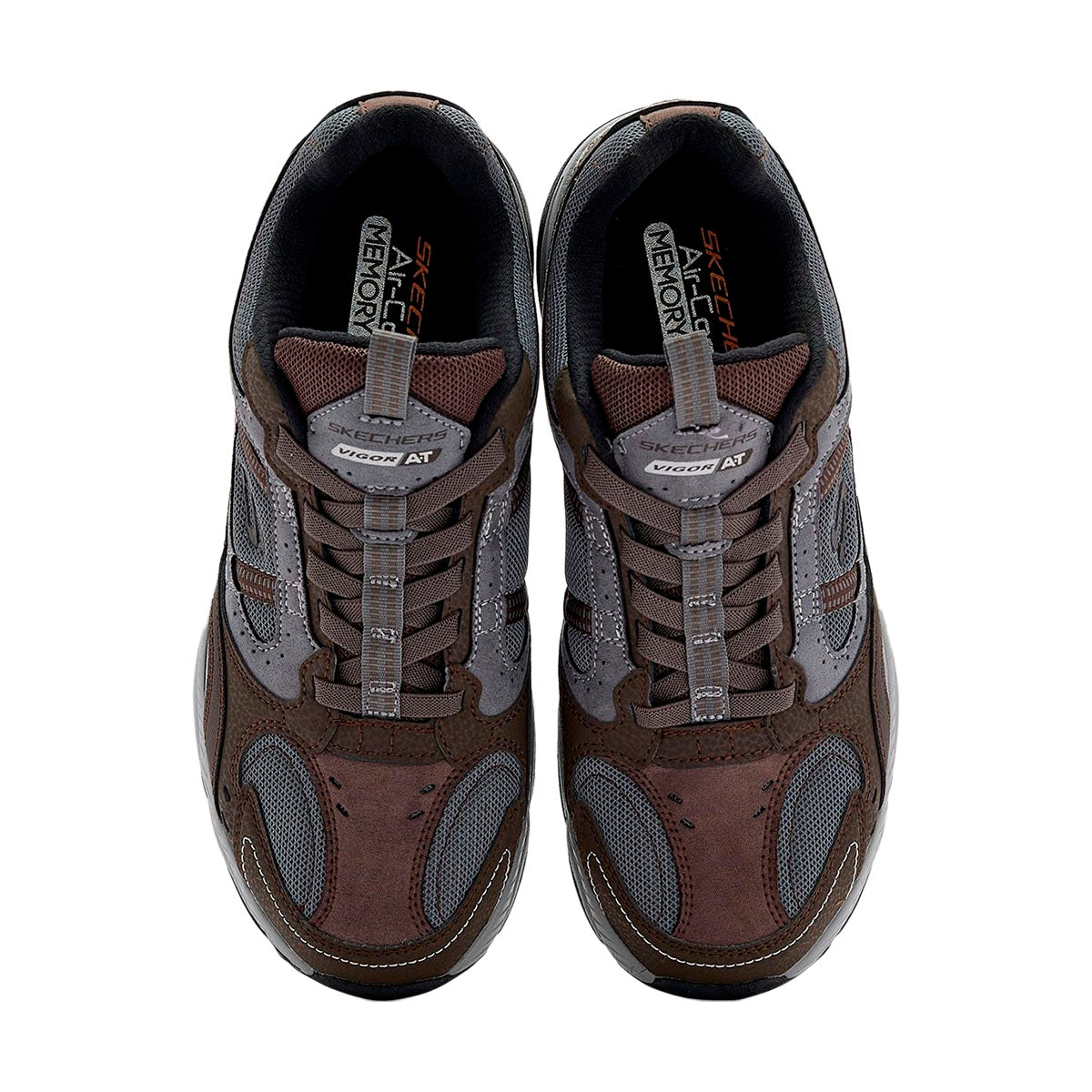 TENIS SKECHERS VIGOR AT PARA CABALLERO COLOR CAFE GRIS