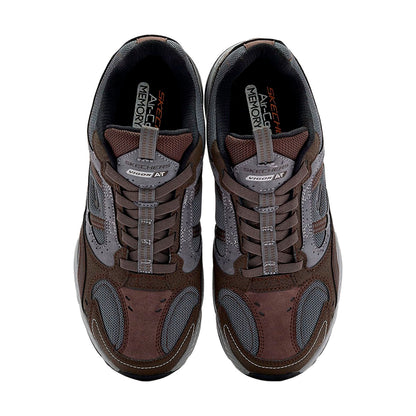 TENIS SKECHERS VIGOR AT PARA CABALLERO COLOR CAFE GRIS