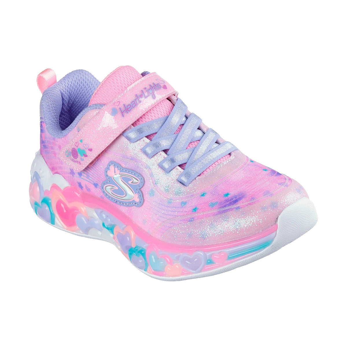 TENIS SKECHERS S-LIGHTS ETERNAL PARA NIÑA COLOR ROSA LILA
