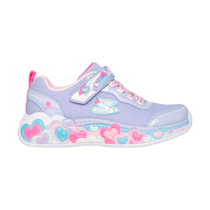 TENIS SKECHERS S-LIGHTS ETERNAL PARA NIÑA COLOR LILA ROSA