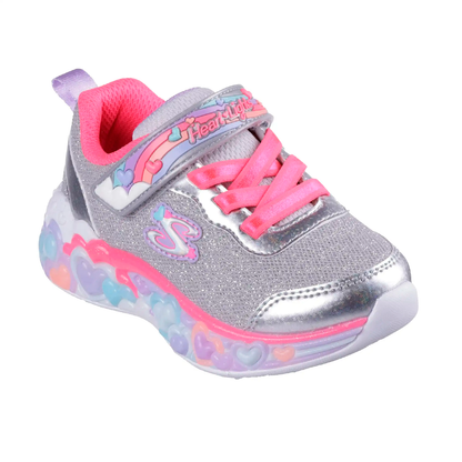 TENIS SKECHERS S-LIGHTS ETERNAL HEART INFANTIL COLOR PLATA