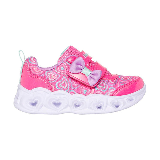 TENIS SKECHERS S-LIGHTS HEART LIGHT INFANTIL COLOR FIUSHA LILA