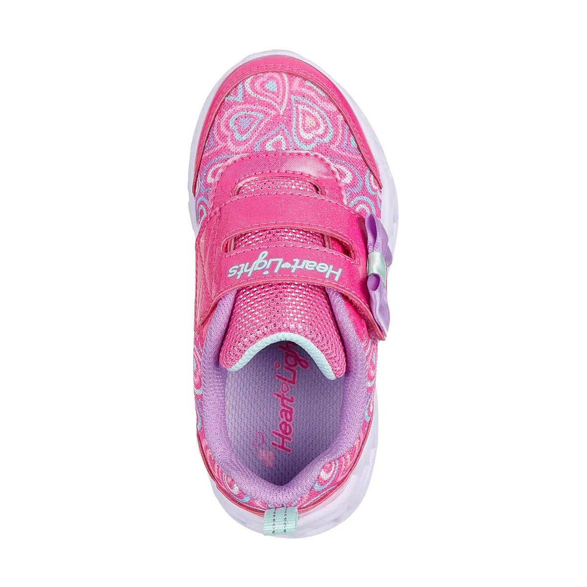 TENIS SKECHERS S-LIGHTS HEART LIGHT INFANTIL COLOR FIUSHA LILA
