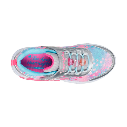 TENIS SKECHERS INFINITE HEART LIGHT PARA NIÑA COLOR PLATA