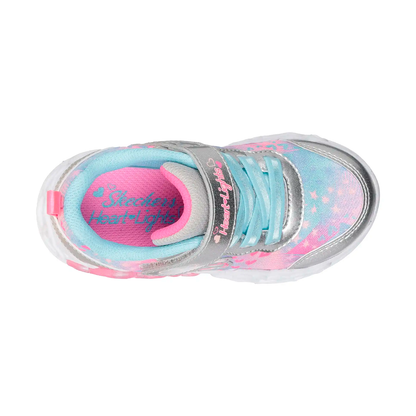 TENIS SKECHERS INFINITE HEART LIGHT INFANTIL COLOR PLATA