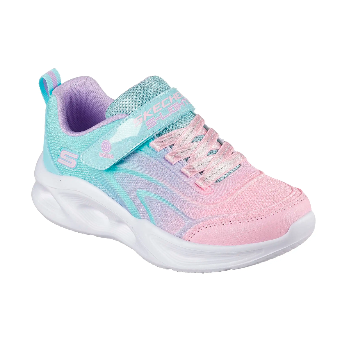 TENIS SKECHERS SOLA GLOW PARA NIÑA COLOR MENTA