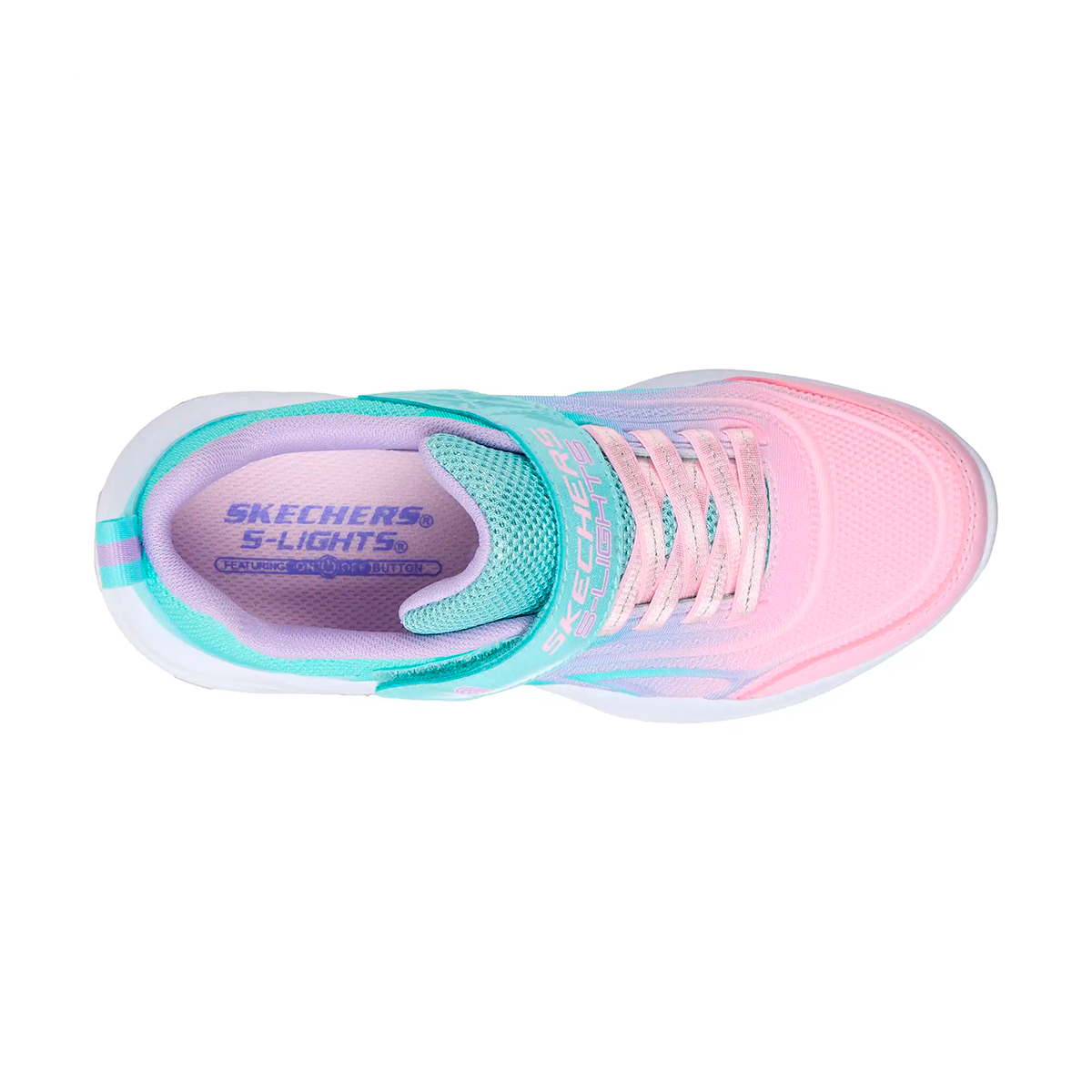 TENIS SKECHERS SOLA GLOW PARA NIÑA COLOR MENTA