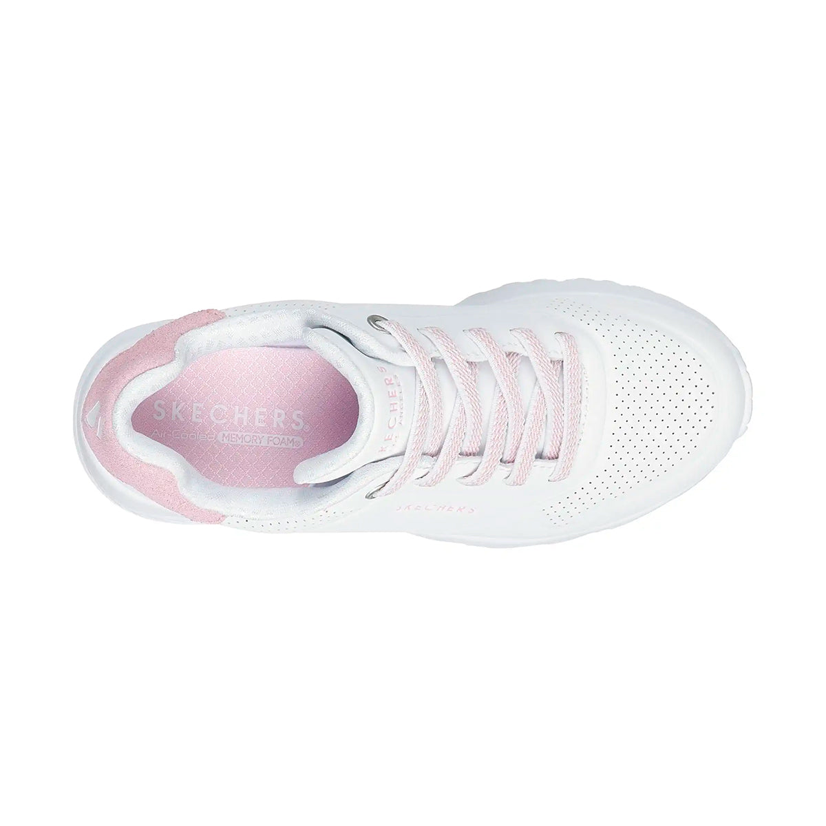 TENIS SKECHERS UNO LITE PARA NIÑA COLOR BLANCO