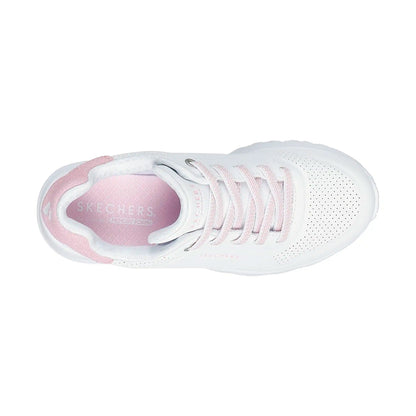 TENIS SKECHERS UNO LITE PARA NIÑA COLOR BLANCO