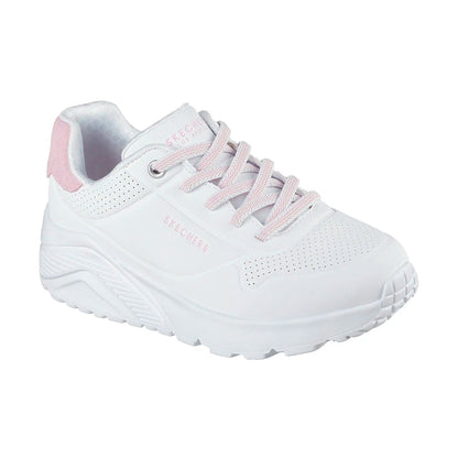 TENIS SKECHERS UNO LITE PARA NIÑA COLOR BLANCO